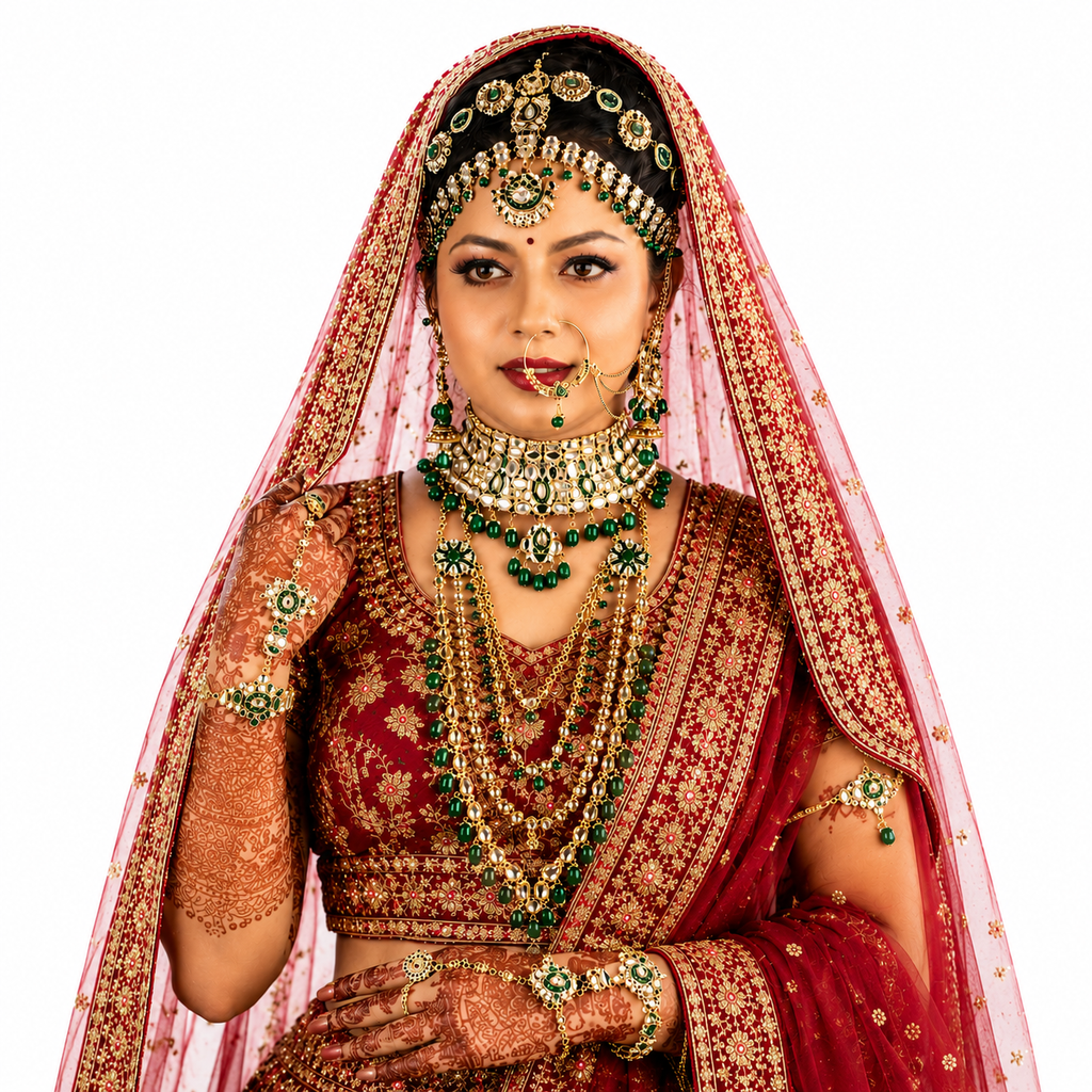 PREMIUM BRIDAL KUNDAN SET                  4