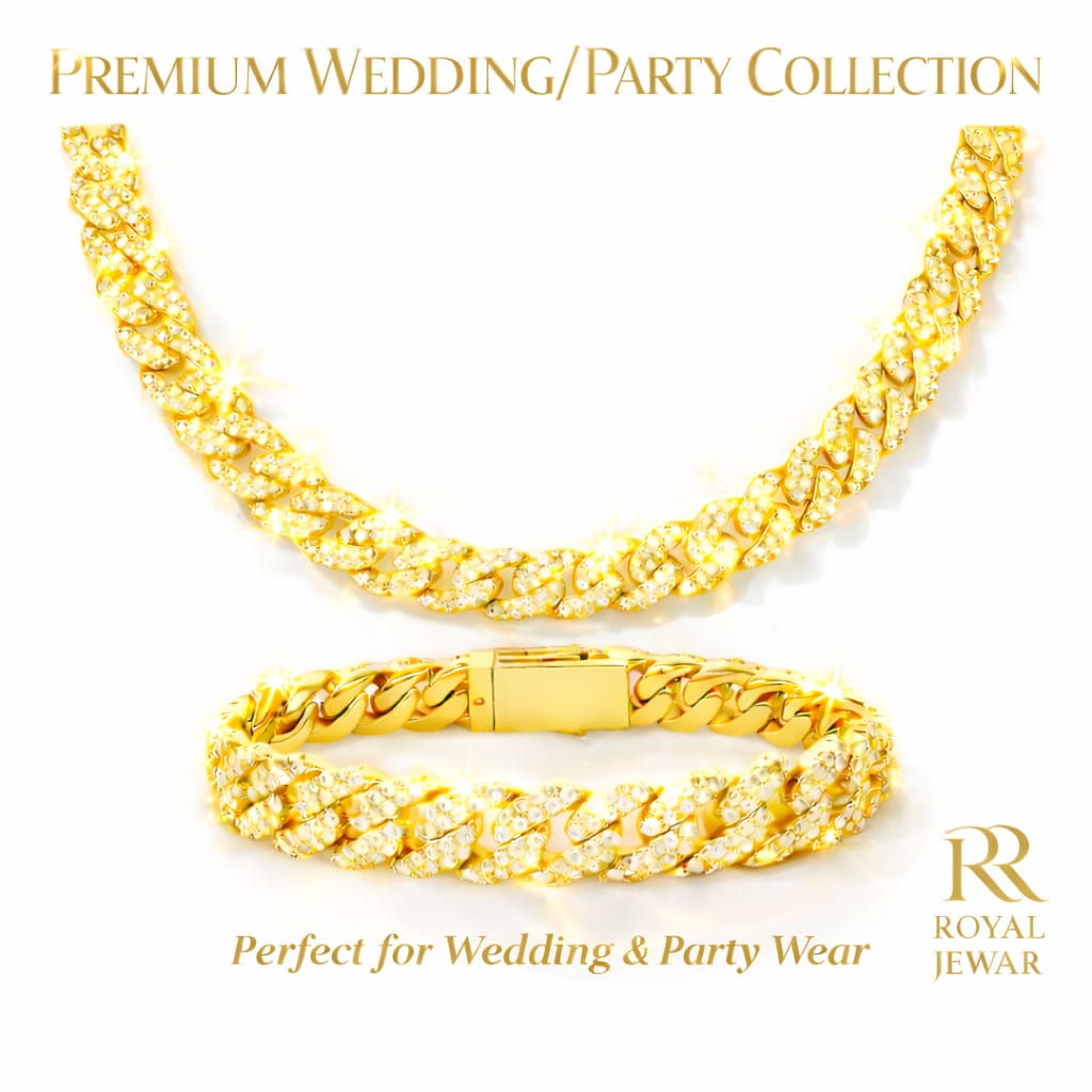 PREMIUM WEDDING ROYAL JEWAR COMO SET x 1 Free Gift x1