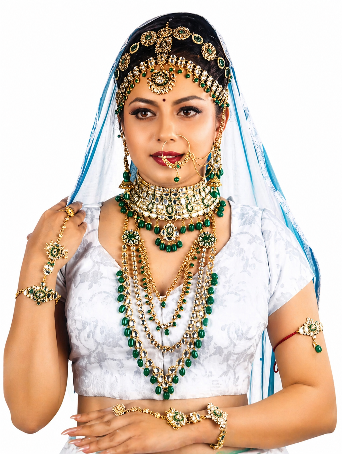 PREMIUM BRIDAL KUNDAN SET                  4