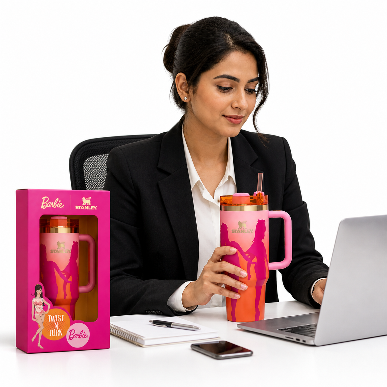 Stanley X Barbie TM '60S' Twist N Turn Quencher