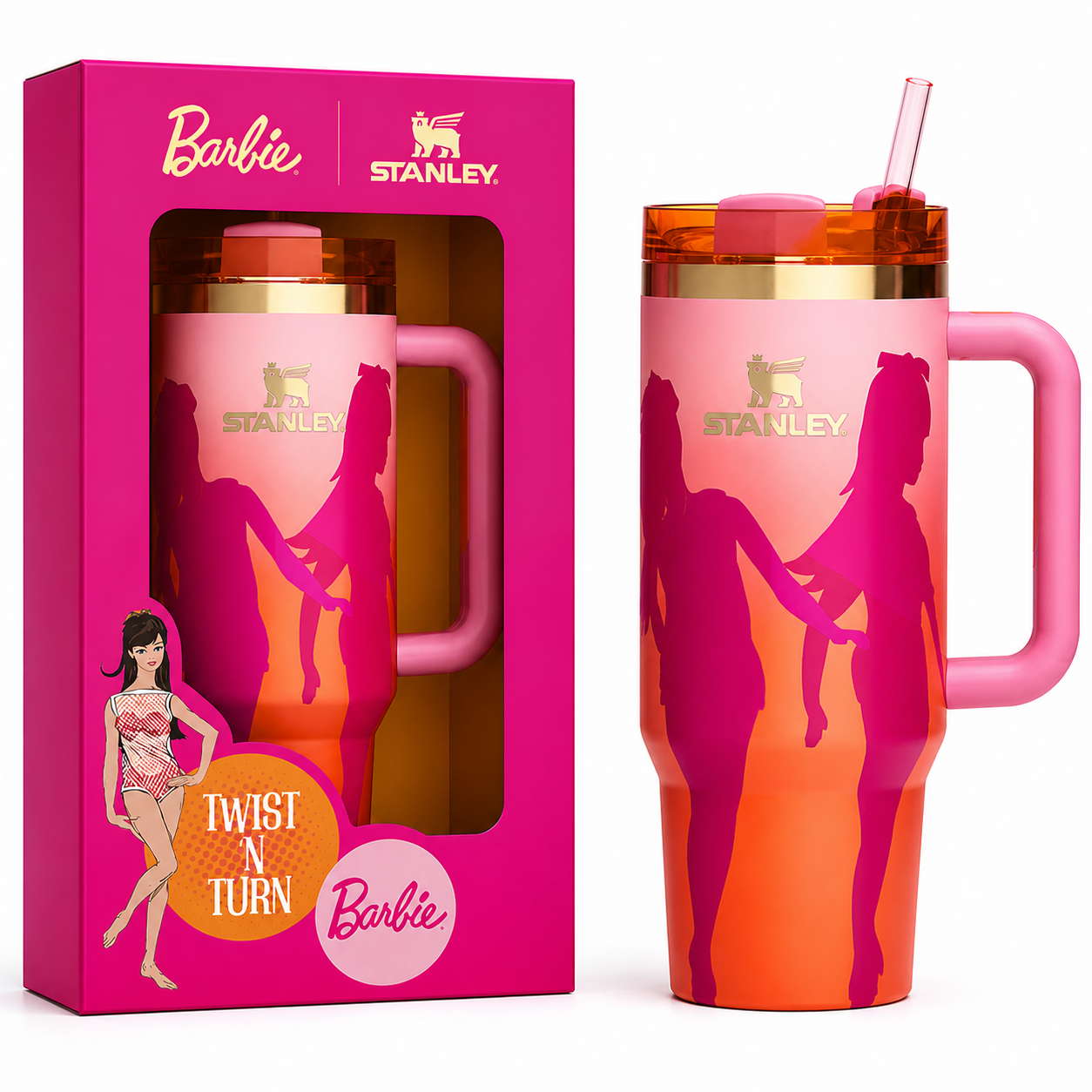 Stanley X Barbie TM '60S' Twist N Turn Quencher