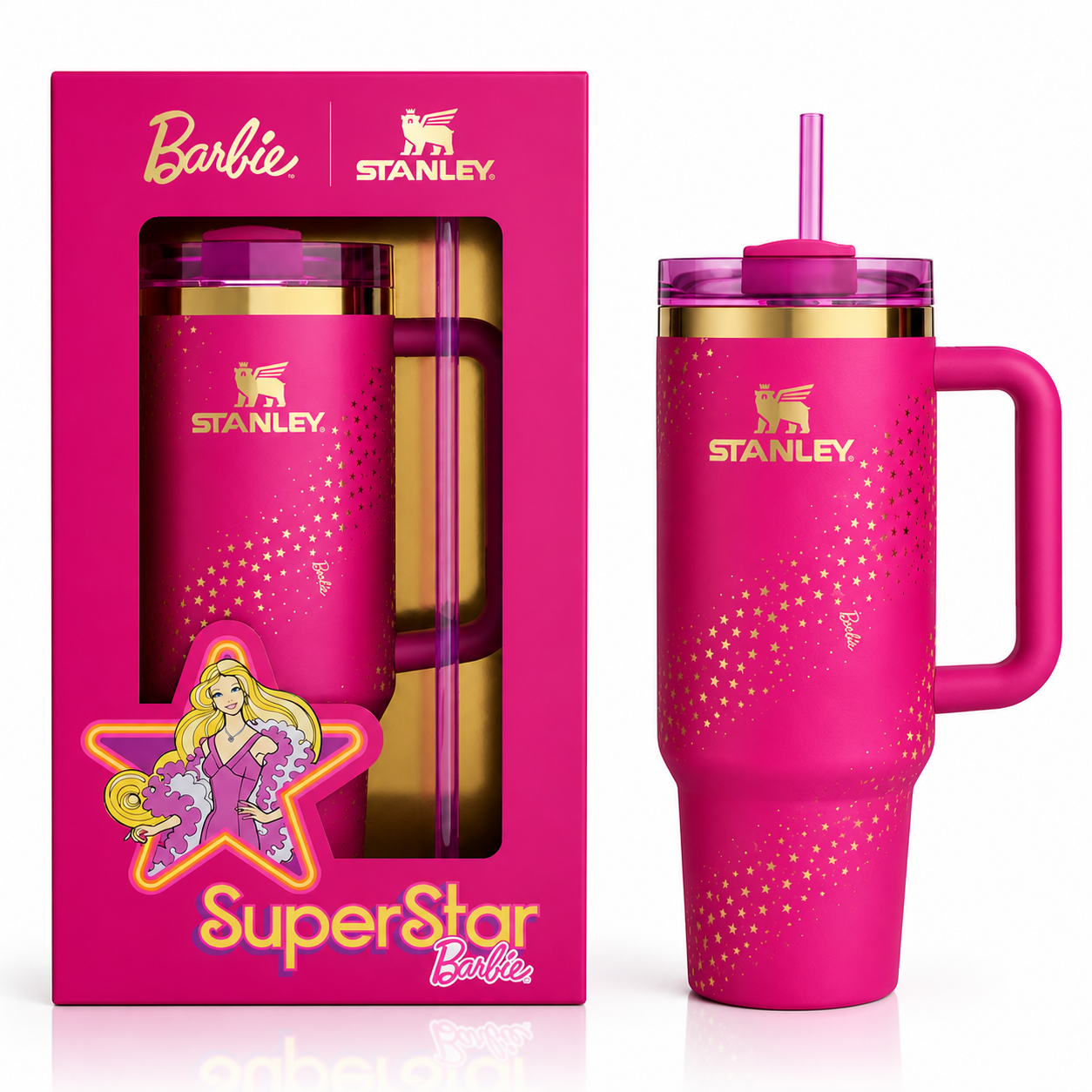 Stanley X Barbie 40Z Superstar Tumbler